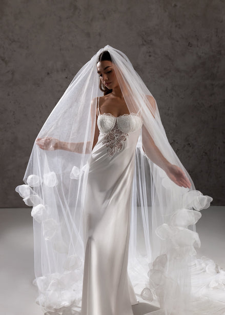 ALICE весільна фата з квітами