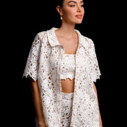 CLARA короткий комплект з макраме та мереживом 