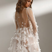 ELIZABETH будуарна сукня з квітковим декором