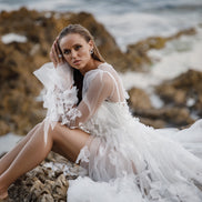 ELIZABETH будуарна сукня з квітковим декором