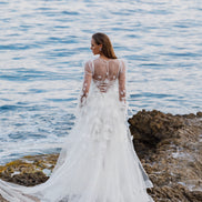 ELIZABETH будуарна сукня з квітковим декором