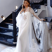 EMBER пеньюар з квітковою аплікацією 