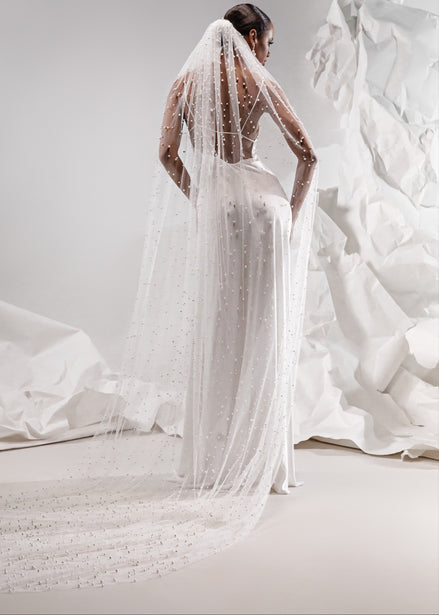 GIGI фата декорована перлинами