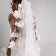 HOLLIE весільна фата з 3D квітами