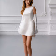 KATE міні-сукня з знімним перловим бантом