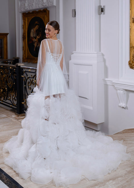  LUCY халат з об'ємними трояндами 