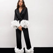 MEGANE BLACK піжамний комплект з квітами