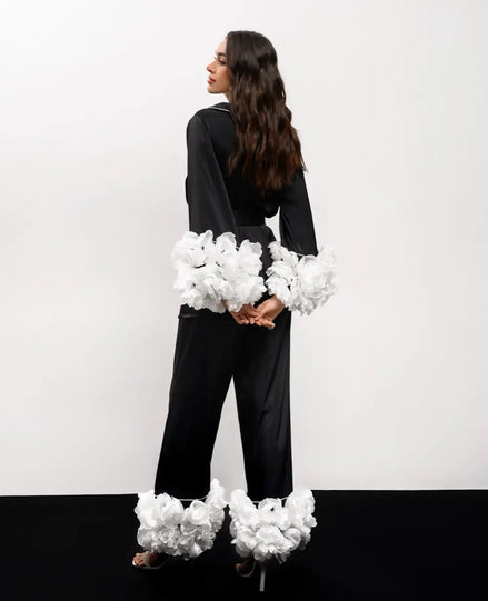 MEGANE BLACK піжамний комплект з квітами