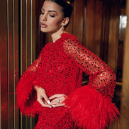 MILANA коктейльна сукня з блискітками