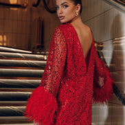 MILANA коктейльна сукня з блискітками