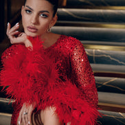 MILANA коктейльна сукня з блискітками