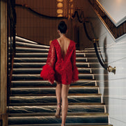 MILANA коктейльна сукня з блискітками