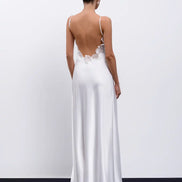 PAOLA LONG сукня-комбінація з мереживом