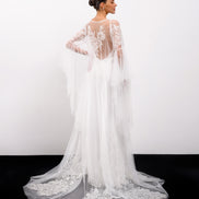 WINGS халат з мереживними деталями